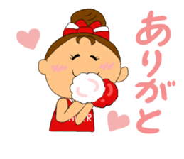 Cheerleader Sticker Red Uniform sticker #5137124