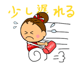 Cheerleader Sticker Red Uniform sticker #5137133