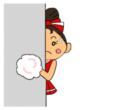 Cheerleader Sticker Red Uniform sticker #5137135