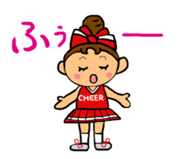 Cheerleader Sticker Red Uniform sticker #5137137