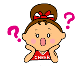 Cheerleader Sticker Red Uniform sticker #5137138