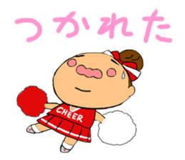 Cheerleader Sticker Red Uniform sticker #5137140