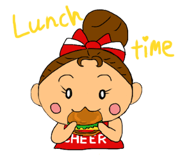 Cheerleader Sticker Red Uniform sticker #5137141