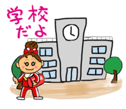 Cheerleader Sticker Red Uniform sticker #5137147