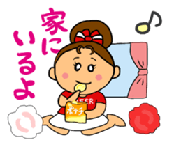 Cheerleader Sticker Red Uniform sticker #5137149