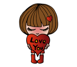 Miss Redheart sticker #5137881