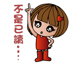 Miss Redheart sticker #5137895