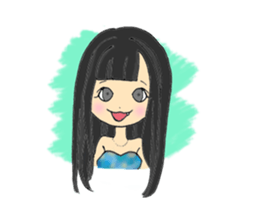 Night girl sticker #5138436