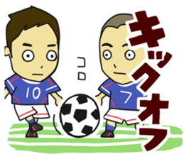Movement of the soccer sticker #5139631