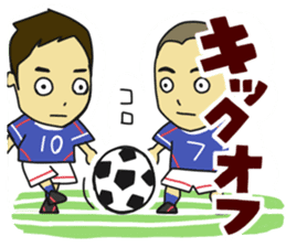 Movement of the soccer sticker #5139631