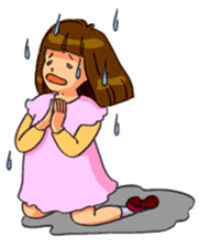 Yumi-chan, why are you sweating? sticker #5139654