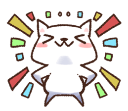 white dog and white cat sticker #5140213