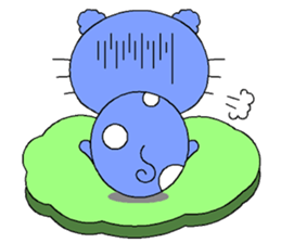 The cat goes fishing sticker #5140378