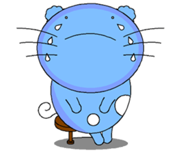 The cat goes fishing sticker #5140388