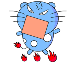 The cat goes fishing sticker #5140390