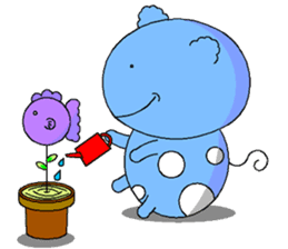 The Cat Goes Fishing By Feng Sticker 5140391