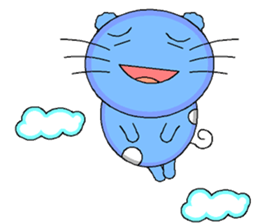 The cat goes fishing sticker #5140395