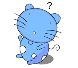 The cat goes fishing sticker #5140398