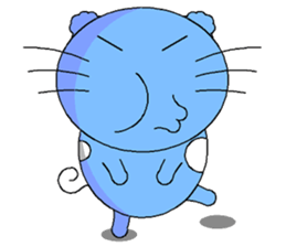 The cat goes fishing sticker #5140399