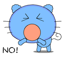 The cat goes fishing sticker #5140401