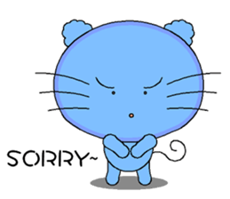 The cat goes fishing sticker #5140402