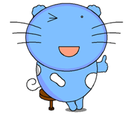 The cat goes fishing sticker #5140403