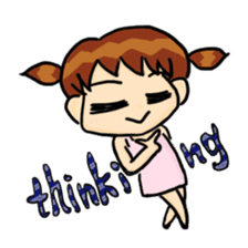 Twintails girl sticker #5140448