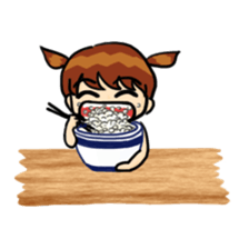 Twintails girl sticker #5140477