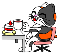 JIN-JIN Tortie-Cat Life sticker #5141065