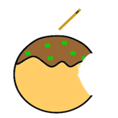 Sticker of Takoyaki