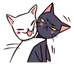 KURO and SHIRO daily life sticker #5141676