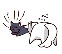 KURO and SHIRO daily life sticker #5141677