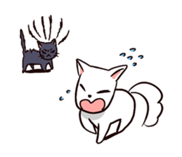 KURO and SHIRO daily life sticker #5141678