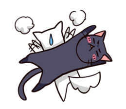 KURO and SHIRO daily life sticker #5141679