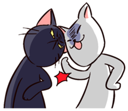 KURO and SHIRO daily life sticker #5141682