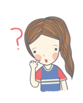 Girl on the sweet sticker #5142088