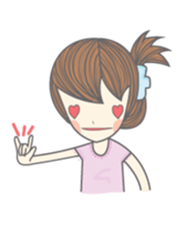 Girl on the sweet sticker #5142090