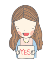 Girl on the sweet sticker #5142096