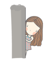 Girl on the sweet sticker #5142097