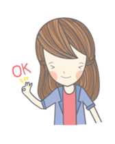 Girl on the sweet sticker #5142098