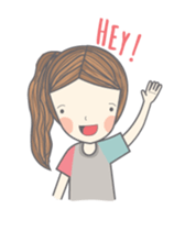 Girl on the sweet sticker #5142099