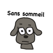 Labrador retriever HALU speaks in French sticker #5143756