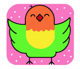 A playful parrot 2 sticker #5144284