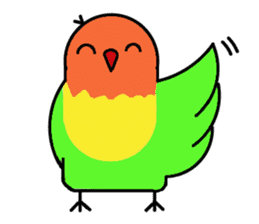 A playful parrot 2 sticker #5144285