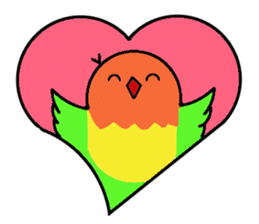 A playful parrot 2 sticker #5144289