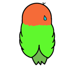 A playful parrot 2 sticker #5144290