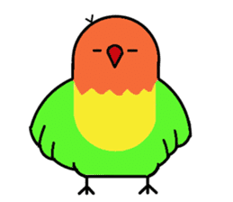 A playful parrot 2 sticker #5144292