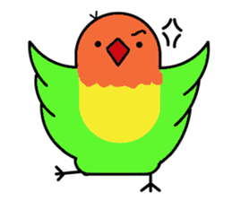 A playful parrot 2 sticker #5144294