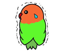 A playful parrot 2 sticker #5144299