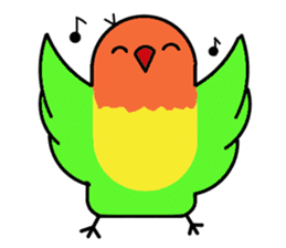 A playful parrot 2 sticker #5144301